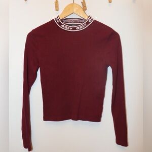 OBEY Detail high neck and long sleeve Cotton